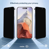 Privacy Tempered Glass Protector Clear iPhone 15 Pro Max