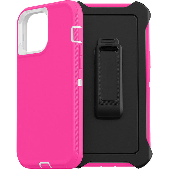 Phone Case iPhone 15 Pro max With Belt Clip - Pink