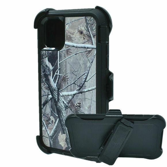 Phone Case iPhone 15  With Belt Clip - Camo