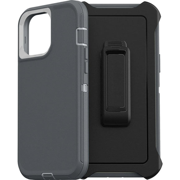 Phone Case iPhone 15  With Belt Clip - Grey