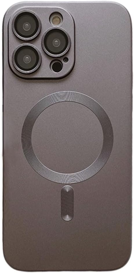 MagSafe Magnetic Clear Matte Case For iPhone 15 Pro max - Gray