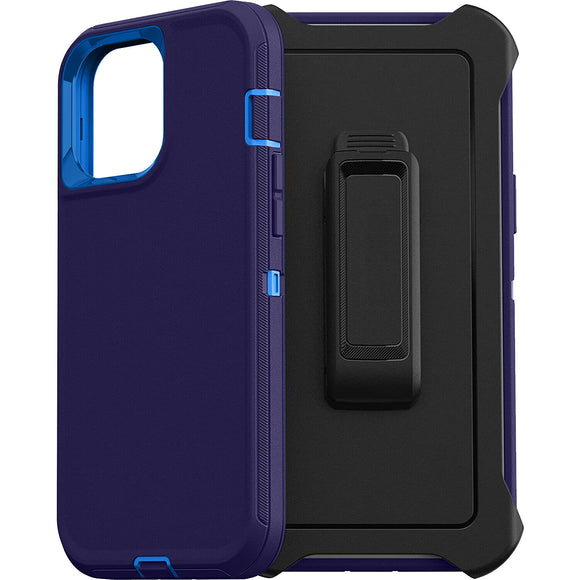 Phone Case iPhone 15 Pro max With Belt Clip - Blue