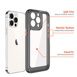 For iP15 Pro Max SpaceX Ultra Transparent Tone Case Cover - Smoke