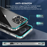 For Apple iPhone 14 PRO MAX 6.7" PURE CRYSTAL Transparent Thick 2.0mm ShockProof Chromed Buttons Case Cover - Clear