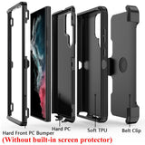 phone case with clip samsung galaxy s24 ultra - black