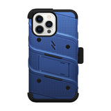 ZIZO BOLT Bundle with Tempered Glass iPhone 15 Pro Max Case - Blue