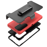 phone case with clip samsung galaxy s24 ultra - red