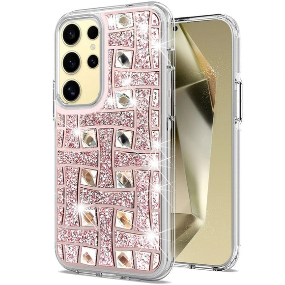 For Samsung Galaxy s24 Bling Hybrid Case Cover - L