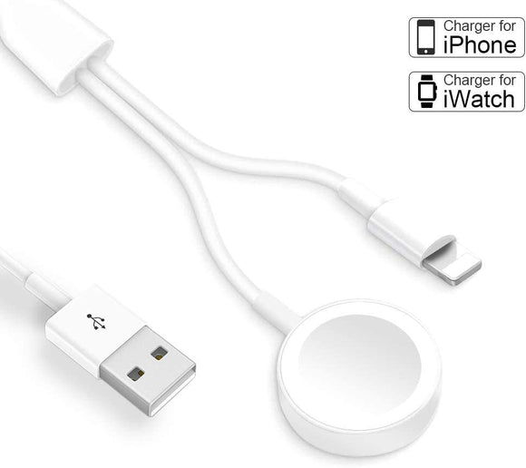 USB A Magnetic 2-in-1 Cable for Apple Watch Series (1M) - AM