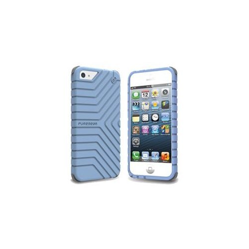 Puregear 60137PG Griptek Case for iPhone 5 - 1 Pack - Retail Packaging - Blue