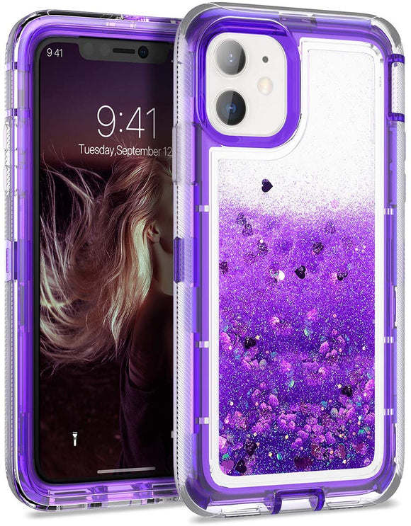 Phone Case Glitter iPhone 12 Mini Case - Purple
