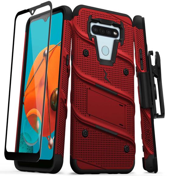 ZIZO BOLT Series LG K51 / LG Reflect Case - Red & Black