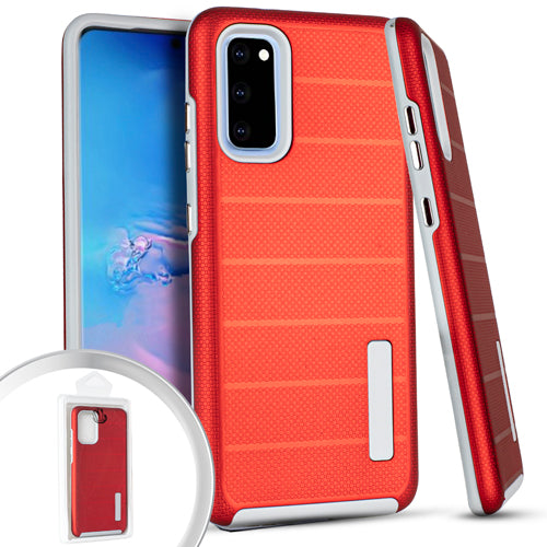 PKG Samsung S20 6.2 Delux Brushed Case Red