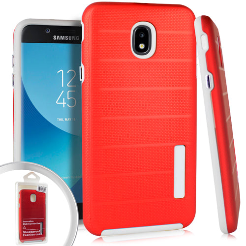 PKG Samsung J7 (2018) J737 Delux Brushed Case Red