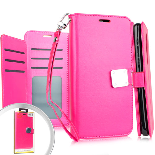 iPhone 11 PRO 5.8 Deluxe Wallet w/ Blister Hot Pink