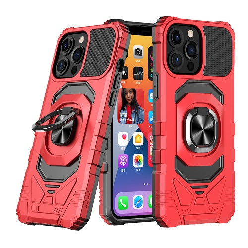 PKG iPhone 14 Pro 6.1 Magnet Ring Stand 9 Red