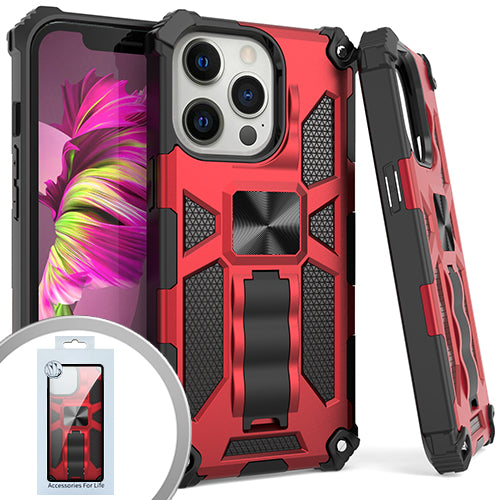PKG iPhone 13 PRO 6.1 Tactical Stand Red