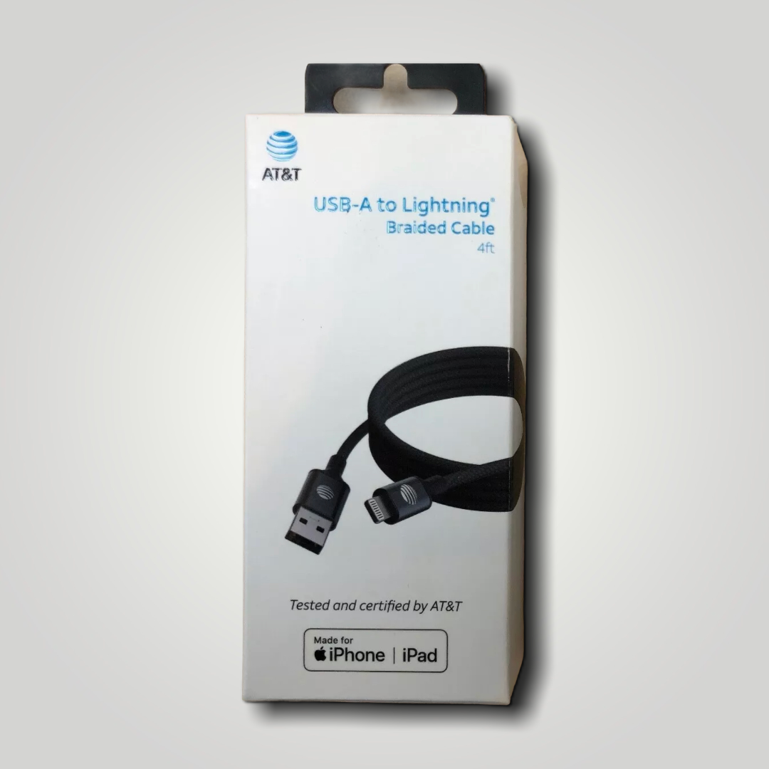 AT&T 4ft USB A to Type C Cable - AT&T