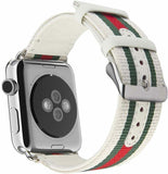 Apple Watch Band 42/445 mm Leather White & Red