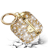 For AirPods 3 Pearl Diamond Glitter Hybrid Case Cover - Gold