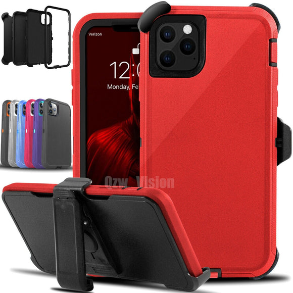 Phone Case iPhone 15 plus With Belt Clip -  Red