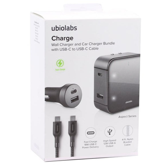 Ubio Labs 30W USB C to C Bundle - Black