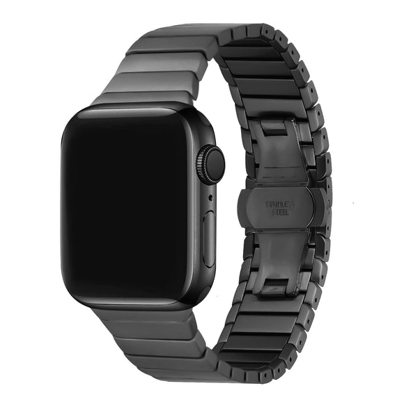 For Apple Watch Size Ultra 49/42/44/45mm Stainless Steal Watch Band - Black