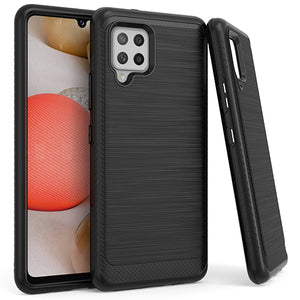 Samsung A42 5G Brushed Case 3 Black