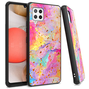 Samsung A42 5G Chrome Flake Marble Rainbow