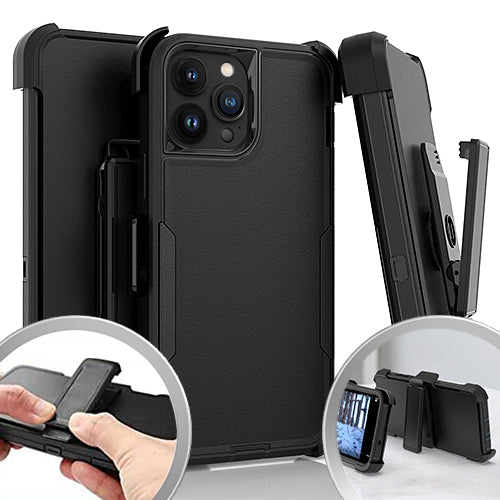 iPhone 15 Pro 6.1 Holster Combo 2 Black