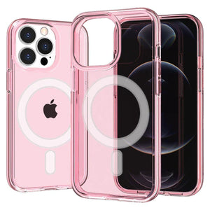 For iPhone 15 Pro Max / Ultra Glitter Ultra Thick 3mm Transparent Hybrid Case Cover - Pink