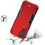 For Samsung A15 5G METKASE Exquisite Tough Shockproof Hybrid Case Cover in Premium Slide-Out Package - Red