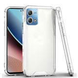 For Motorola G Stylus 5G (MultiCarrier 6.6" 16MP Camera) 2023 Colored Shockproof Transparent Hard PC TPU Hybrid Case Cover - Clear/Clear