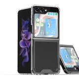 For Samsung Galaxy Z Flip 5 Transparent Hybrid Shockproof Case Cover - Clear