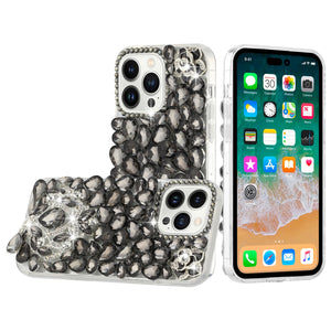 For Samsung S23 Ultra Jewel Full Diamond Bling Case Cover - Smoke