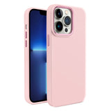 For Apple iPhone 14 PRO MAX 6.7" Premium LIQUID Silicone with Metal Buttons and Camera Edges Case Cover - Pink