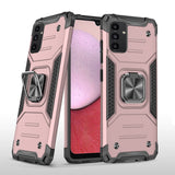 For Samsung A14 5G Robust Magnetic Kickstand Hybrid Case Cover - Rose Gold