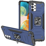 For Samsung A23 5G Robust Magnetic Kickstand Hybrid Case Cover - Blue