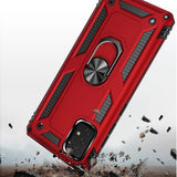 For Samsung A23 5G Ring Magnetic Kickstand Hybrid Case Cover - Red