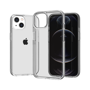 For Apple iPhone 14 6.1" Sturdy Ultra Thick 3mm Transparent Hybrid Case Cover - Clear