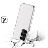 For Samsung S23 Ultra Sturdy Ultra Thick 3mm Transparent Hybrid Case Cover - Clear