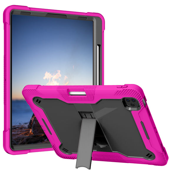 For Samsung Galaxy Tab A7 Lite 8.7 inch Tough Tablet Strong Kickstand Hybrid Case Cover - Hot Pink