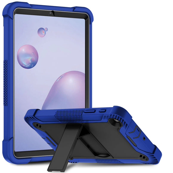 For Samsung Galaxy Tab A 8.4 LTE (2020) Tough Tablet Strong Kickstand Hybrid Case Cover - Dark Blue