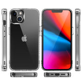 For Apple iPhone 14 PRO MAX 6.7" PURE CRYSTAL Transparent Thick 2.0mm ShockProof Chromed Buttons Case Cover - Clear