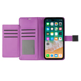 For Motorola G Stylus 5G (MultiCarrier 6.6" 16MP Camera) 2023 Wallet ID Card Holder Case Cover - Dark Purple