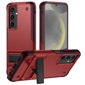 For Samsung Galaxy s24 Plus Thunder Kickstand Hybrid Case Cover - Red