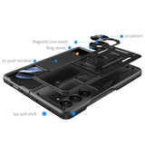 For Samsung Z Fold 7 Transparent Hybrid Shockproof Case Cover - BLACK