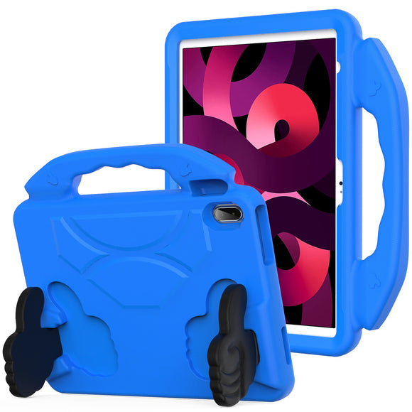For Apple iPad 10th Gen 2022 Thumbs Up Kickstand Shockproof Tablet Case Cover - Blue