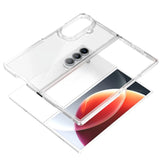 For Samsung Z Fold 7 Transparent Hybrid Shockproof Case Cover - Clear