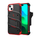 ZIZO BOLT Bundle with Tempered Glass iPhone 15 Case -  Red